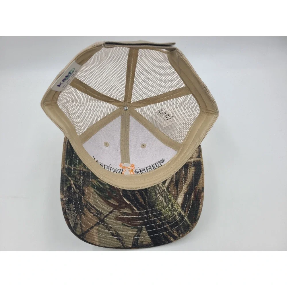 Deer Week Camo‎ Mesh Trucker Adjustable Hat Cap Hunt Fish Men Women Brown Beige